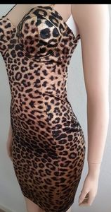 NWT 🐆 Animal print sexy dress 👗 cheetah leopard